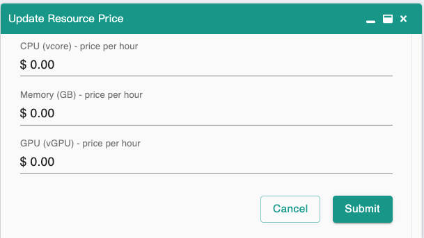 Update Resource Price22