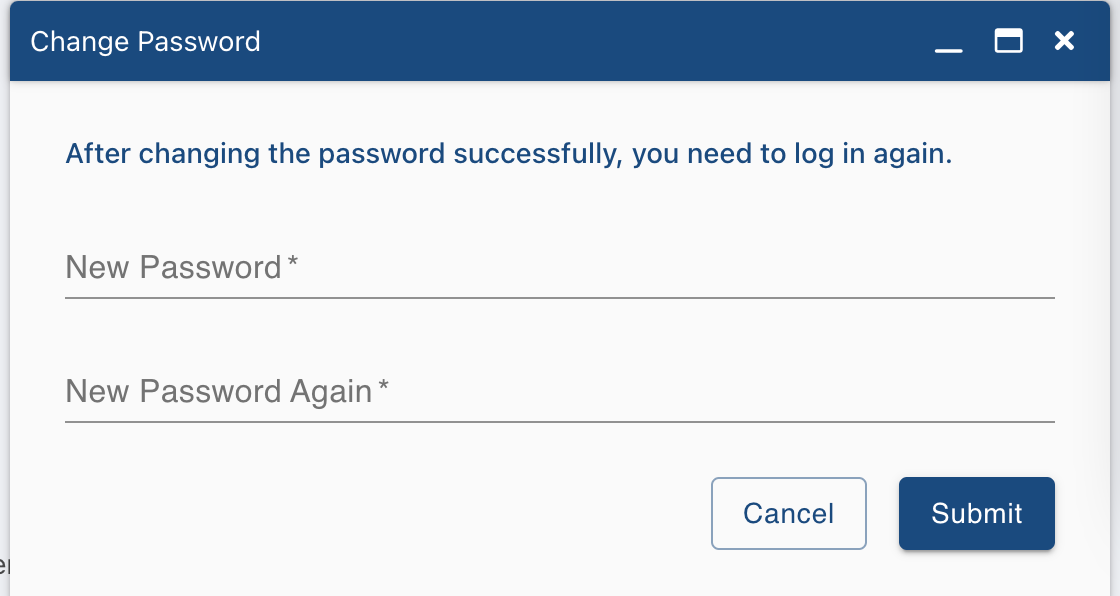 Change Password
