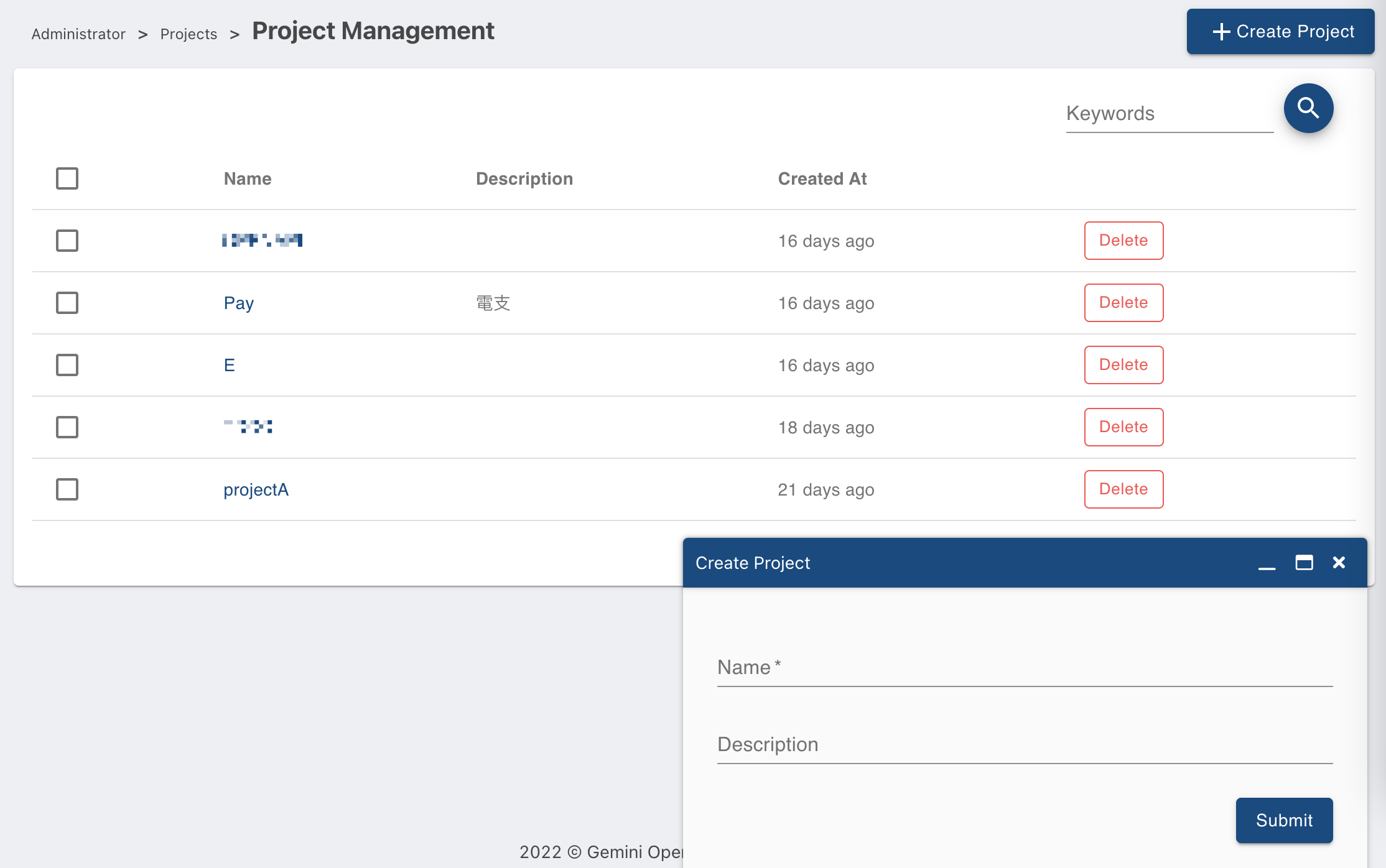 Create Project