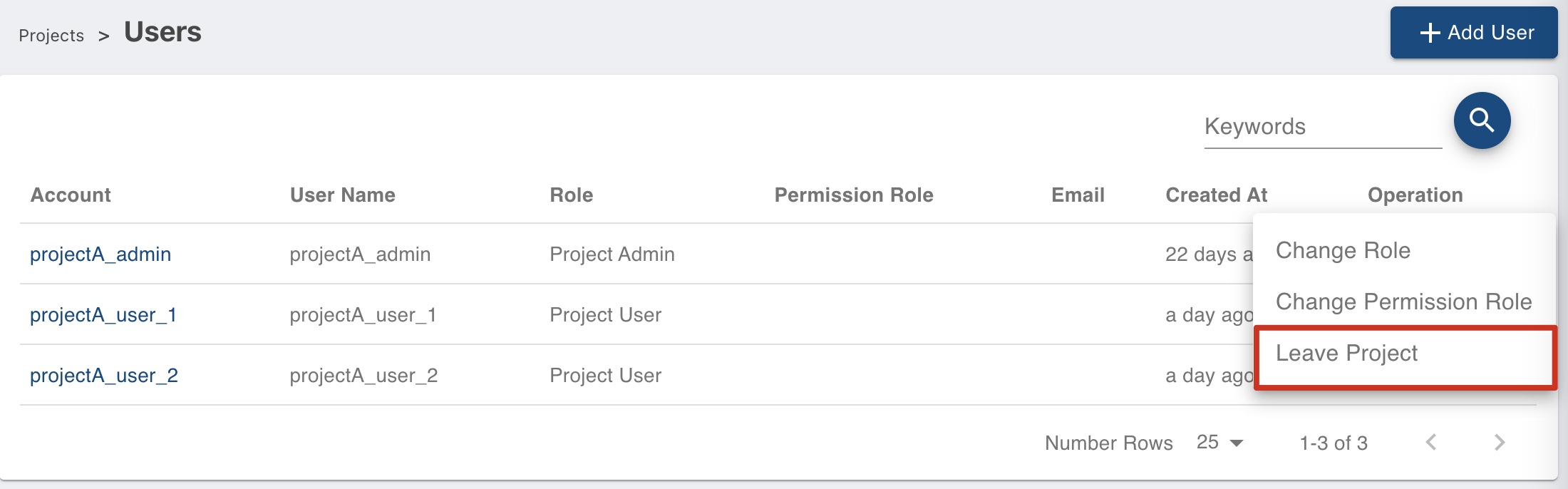 Leave Project