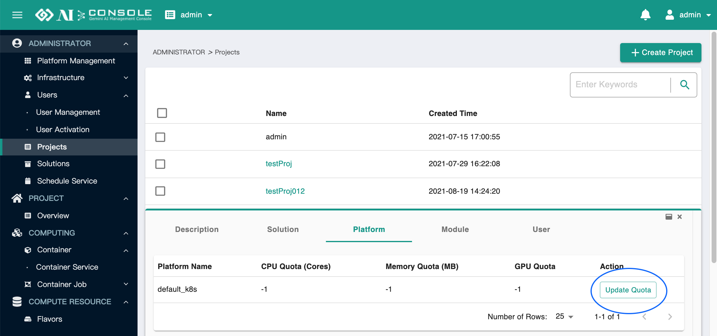 project platform
